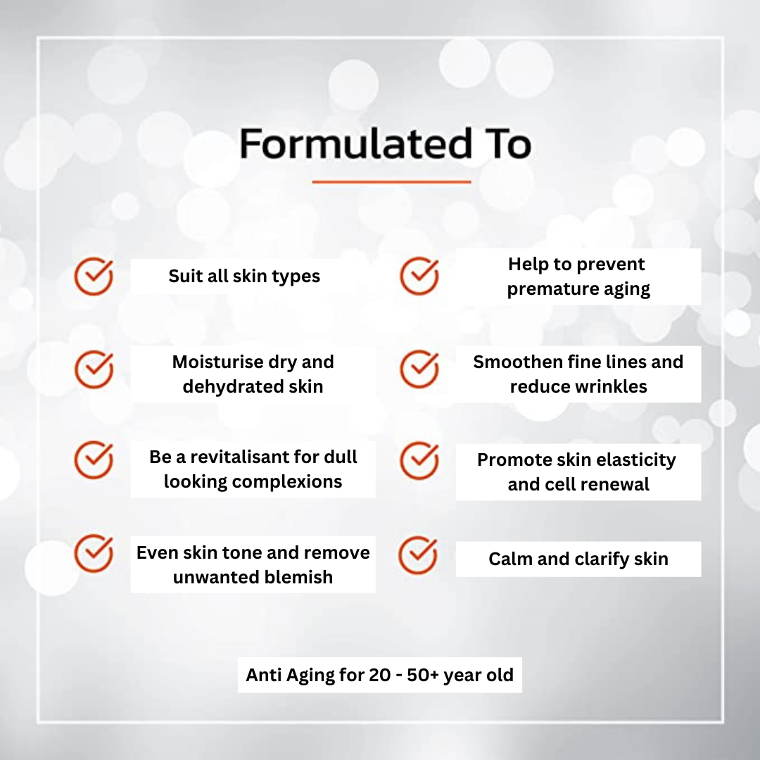 Anti-Aging Essential Blend 50+ | Feature Violet leaf | Premium Skin Range