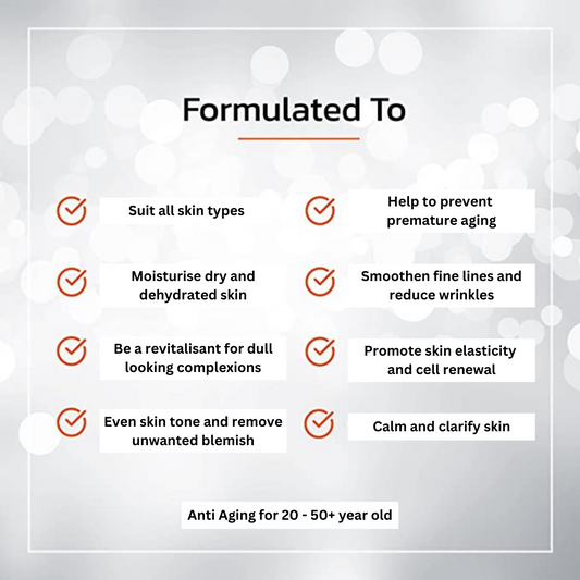 Anti-Aging Essential Blend 50+ | Feature Violet leaf | Premium Skin Range