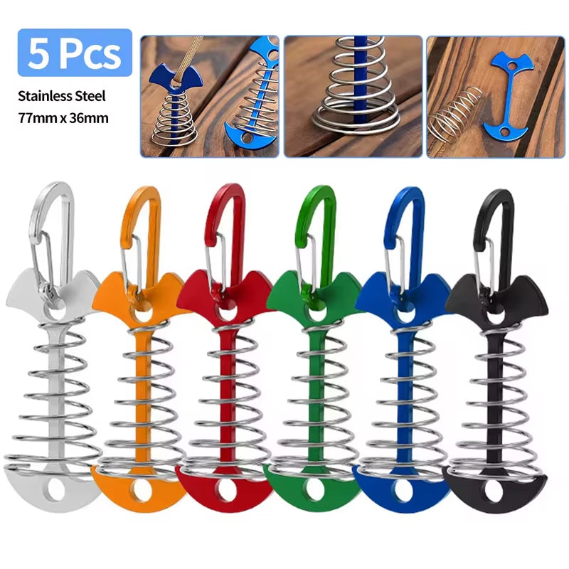 Adjustable Spring Fishbone Anchor