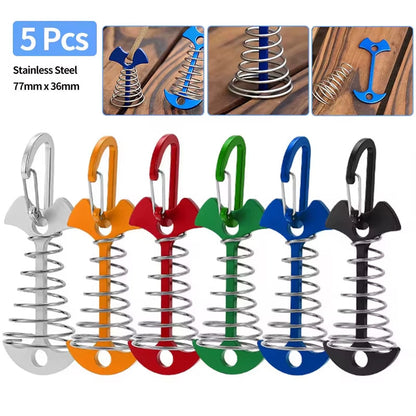 Adjustable Spring Fishbone Anchor